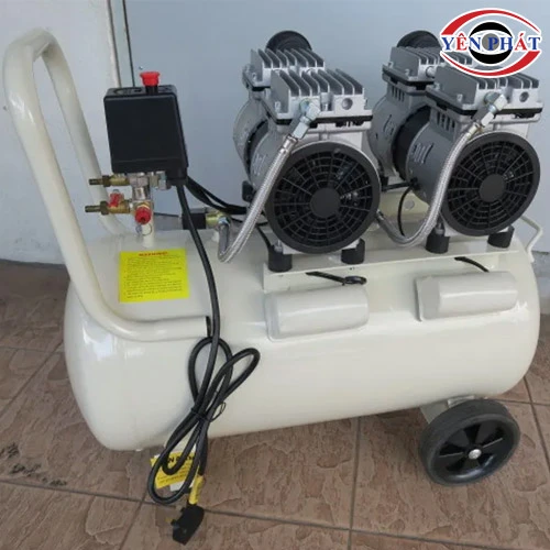 Máy nén hơi mini không dầu giảm âm Wing TW-OF750X2-50 5