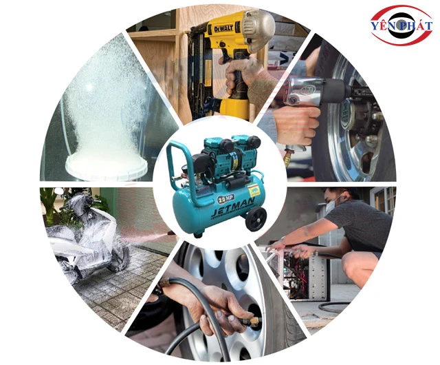 Ứng dụng thực tế của máy nén khí Jetman trong đời sống
