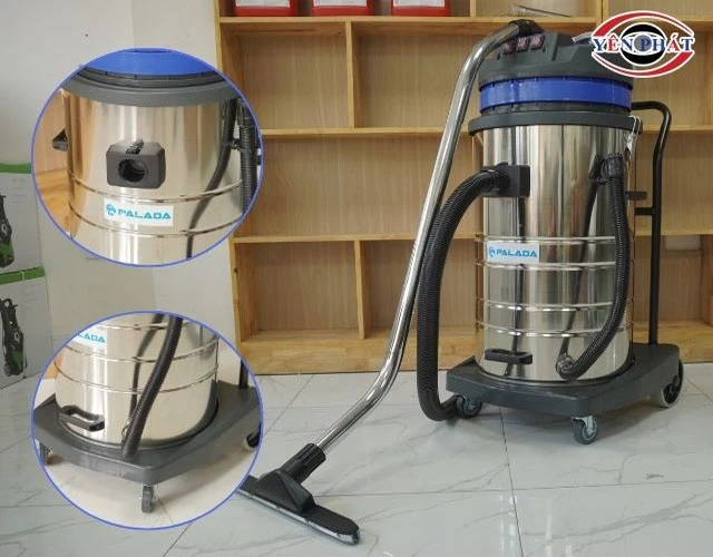 bánh xe máy hút bụi 70L