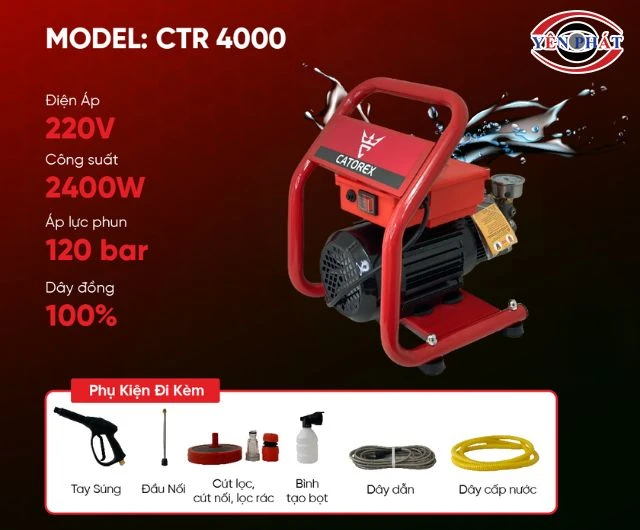 Máy rửa xe Catorex CTR 4000