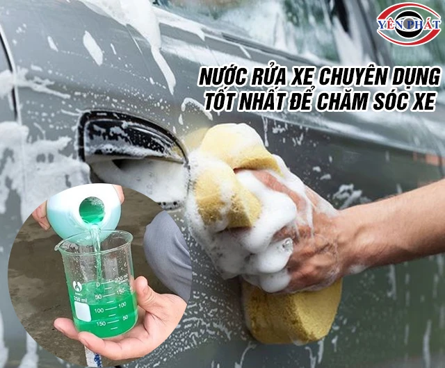 Cách pha nước rửa xe chuyên dụng tốt cho xe