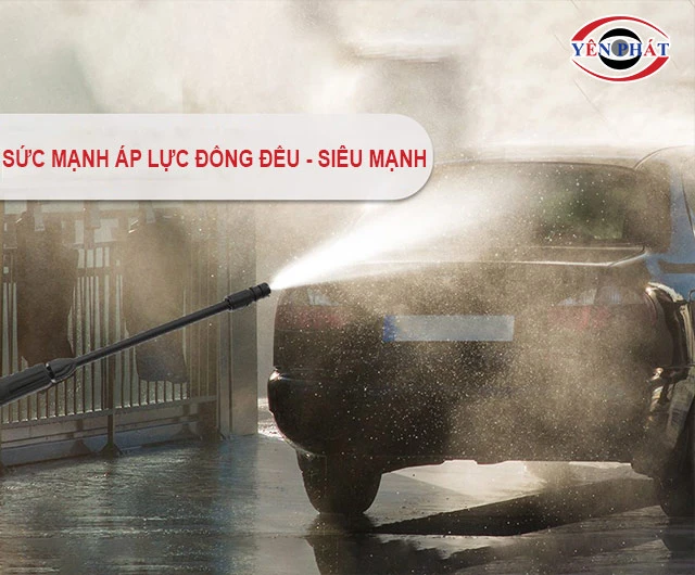 máy rửa xe Hitachi xịt rửa siêu mạnh