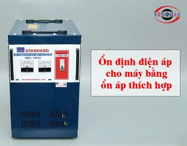 ổn định điện áp để tránh báo lỗi E1 ở máy hút ẩm
