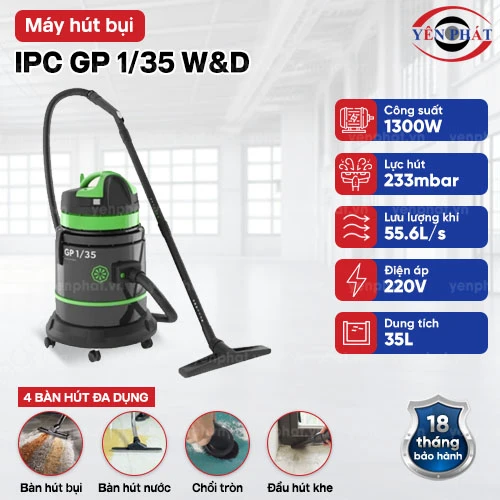 Máy hút bụi lớn IPC GP 1/35 W&D 2