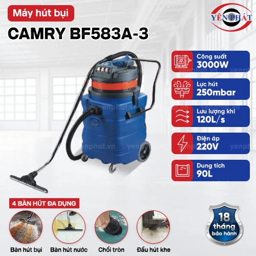 Máy hút bụi công nghiệp Camry BF583a-3 2