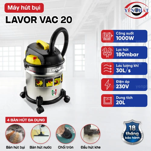 Máy hút bụi Lavor VAC 20 2