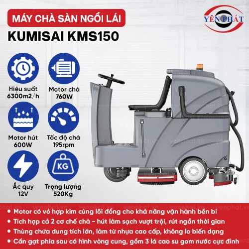 Máy đánh sàn ngồi lái Kumisai KMS150 2