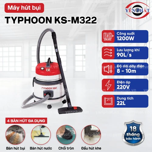 Máy hút bụi Typhoon KS-M322 2
