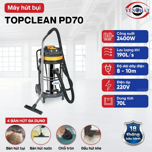 Máy hút bụi công nghiệp TopClean PD70 2
