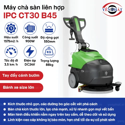 Máy chà sàn liên hợp IPC CT30 B45 2