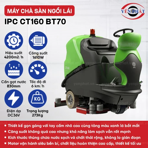 Máy chà sàn ngồi lái IPC CT160 BT70 2