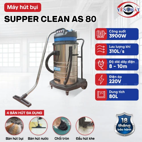 Máy hút bụi công nghiệp SUPPER CLEAN AS 80 2