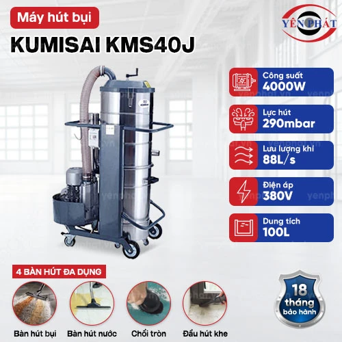 Máy hút bụi công nghiệp Kumisai KMS40J 2