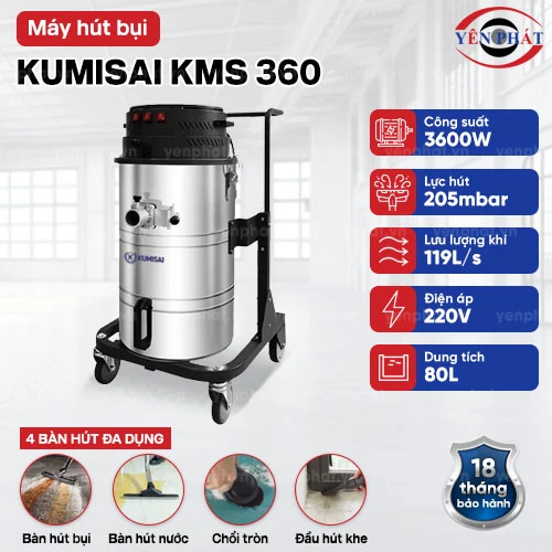 Máy hút bụi công nghiệp Kumisai KMS 360 2