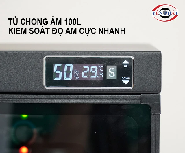 tủ chống ẩm 100L Kiểm soát độ ẩm hoàn hảo