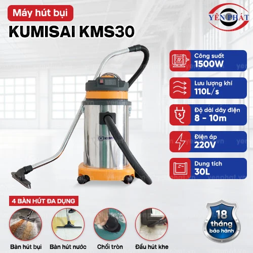 Máy hút bụi công nghiệp Kumisai KMS30 2