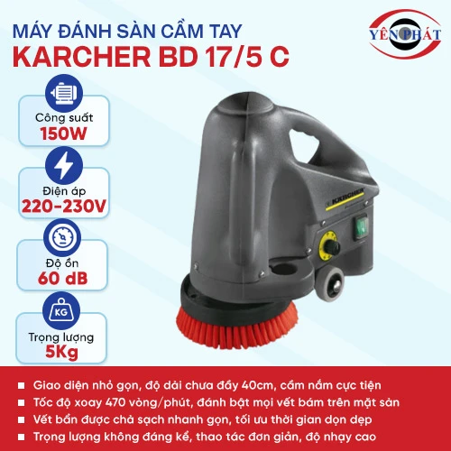 Máy đánh sàn cầm tay Karcher BD 17/5 C 2