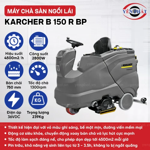 Máy chà sàn Karcher B 150 R Bp 2