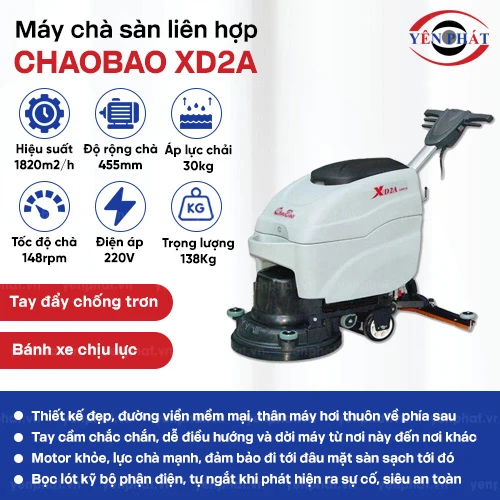 Máy chà sàn liên hợp Chaobao XD2A 2