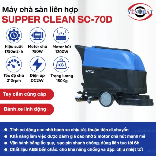 Máy chà sàn liên hợp Supper Clean SC-70D 2