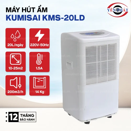 Máy hút ẩm Kumisai KMS-20LD 2