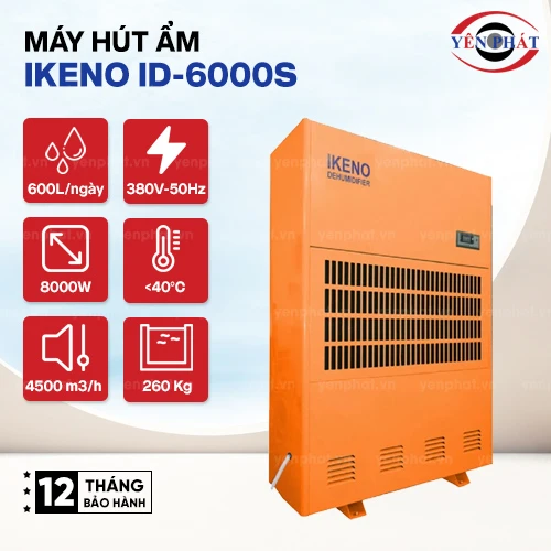 Máy hút ẩm công nghiệp IKENO ID-6000S 2