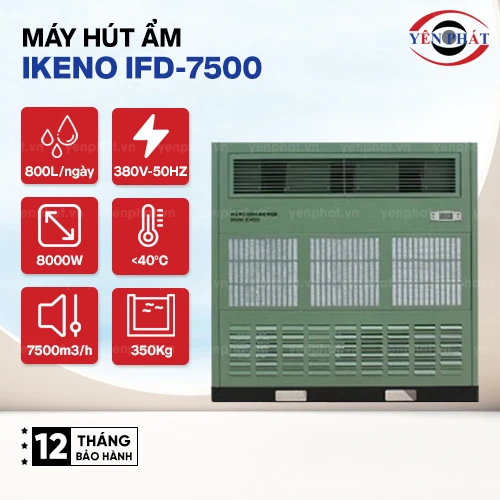 Máy hút ẩm công nghiệp IKENO IFD-7500 2