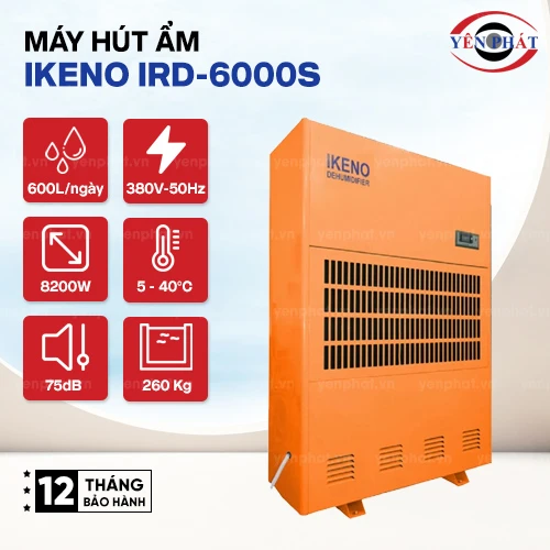 Máy hút ẩm IKENO IRD-6000S (Dòng chuyên sấy) 2