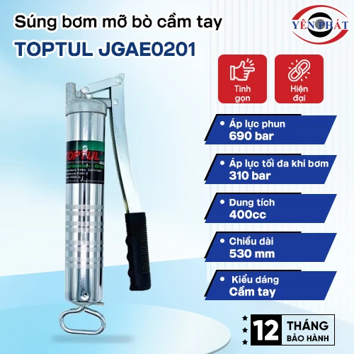 Súng bơm mỡ bò cầm tay Toptul JGAE0201 2