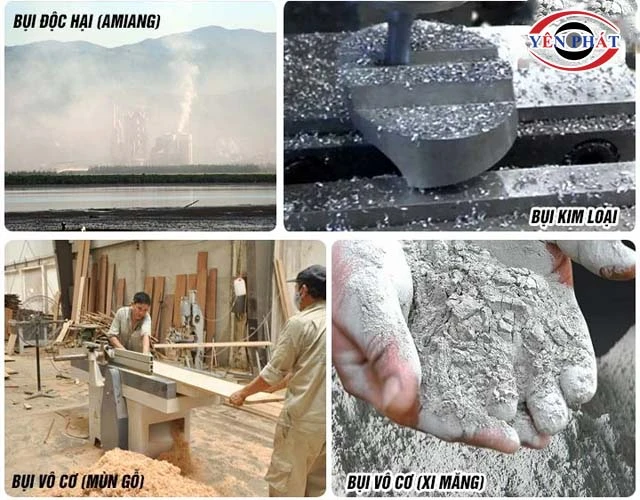 Bụi sản xuất theo nguồn phát sinh