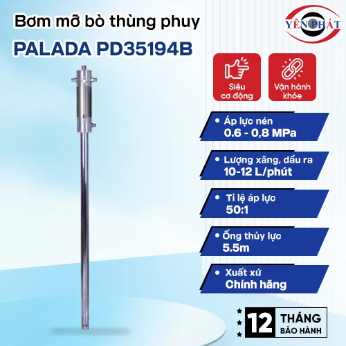 Bơm mỡ bò thùng phuy Palada PD35194B 2