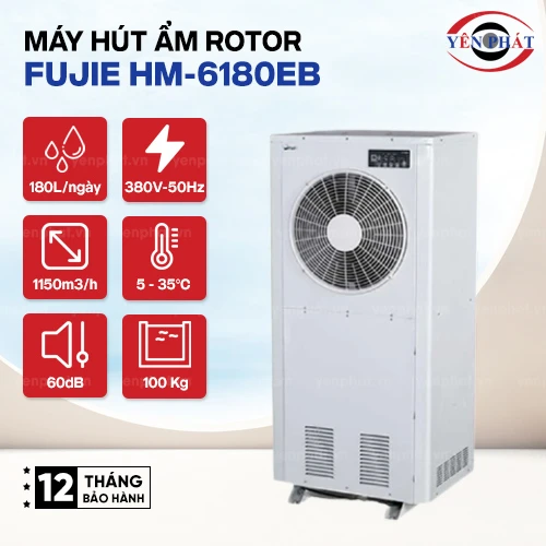 Máy hút ẩm công nghiệp FujiE HM-6180EB 2