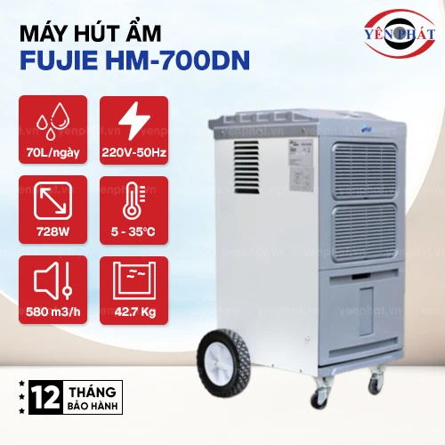 Máy hút ẩm công nghiệp FujiE HM-700DN 2