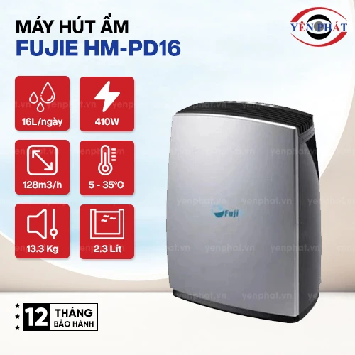 Máy hút ẩm dân dụng FujiE HM-PD16 2
