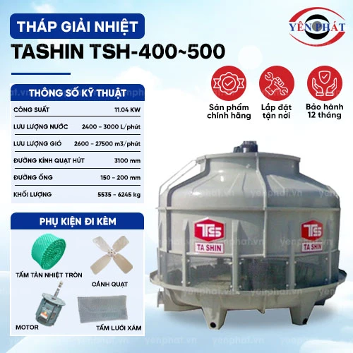 Tháp giải nhiệt Tashin TSH-400~500 2