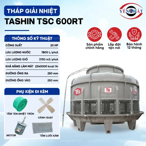 Tháp giải nhiệt nước Tashin TSC 600RT 2