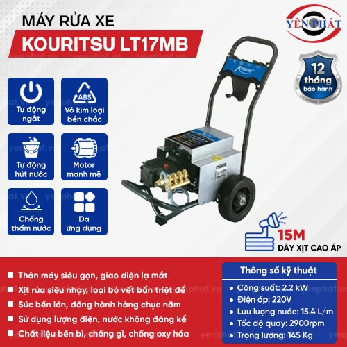 Máy rửa xe cao áp Kouritsu LT17MB 2