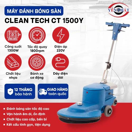 Máy đánh bóng sàn Clean Tech CT 1500Y 2