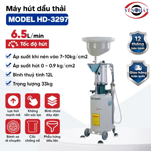 Máy hút dầu thải ô tô  Model HD-3297 2
