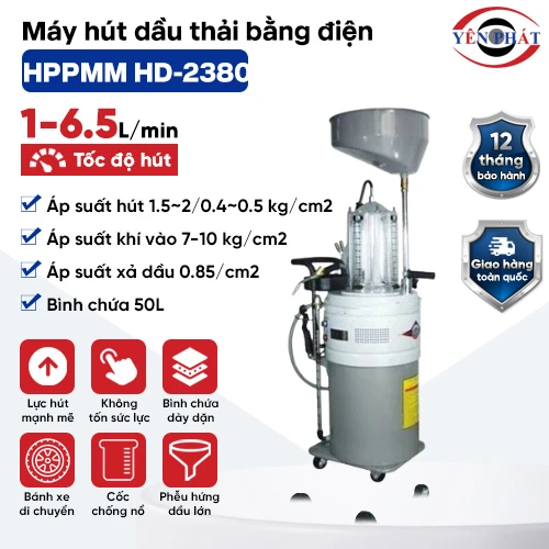 Máy hút dầu thải bằng điện HPPMM HD-2380 2