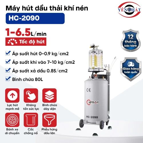 Máy hút dầu thải khí nén HC-2090 2