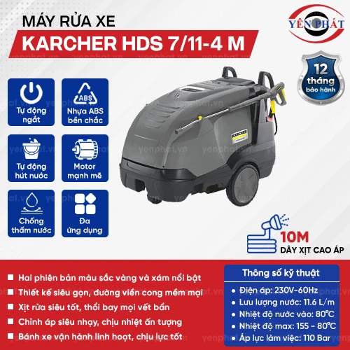 Máy bơm rửa xe Karcher HDS 7/11-4 M 2
