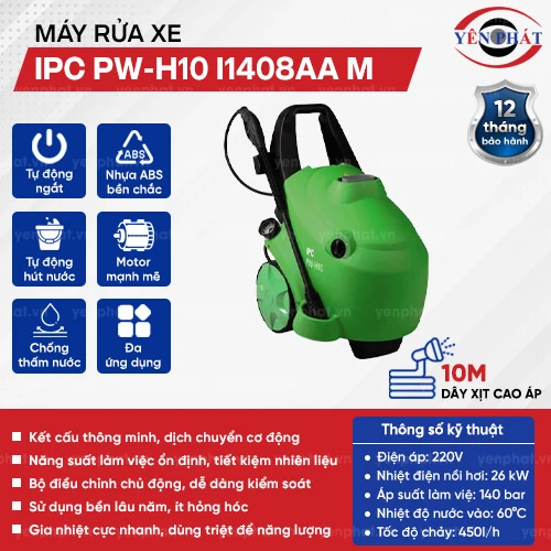 Máy rửa xe nước nóng IPC PW-H10 I1408AA M 2