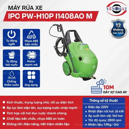 Máy rửa xe nước nóng IPC PW-H10P I1408AO M 2