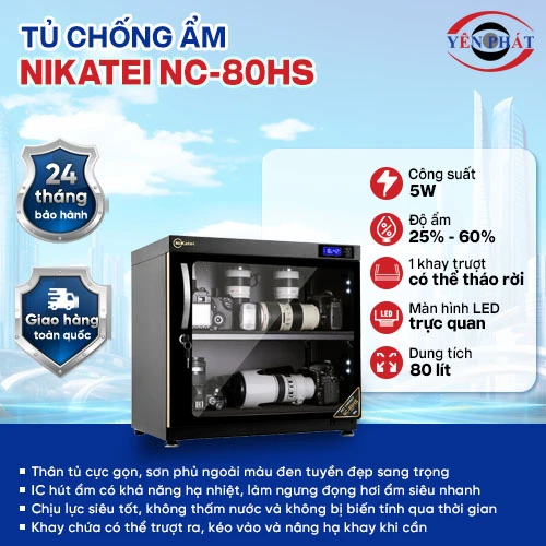Tủ chống ẩm Nikatei NC-80HS (80 lít) 2