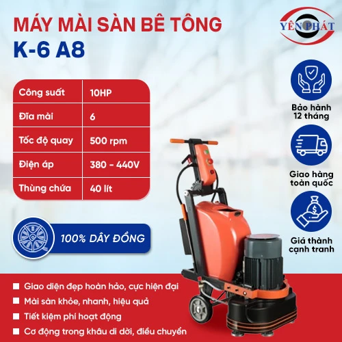 Máy mài sàn bê tông K-6 A8 2