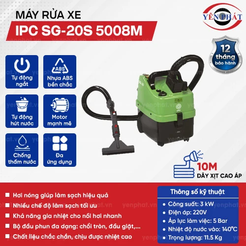Máy rửa hơi nước nóng IPC SG-20S 5008M 2