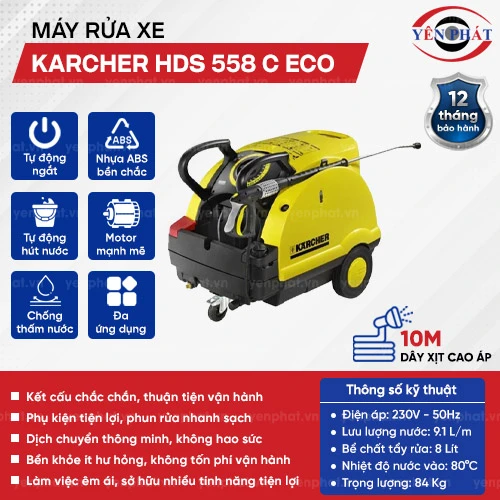 Máy phun áp lực cao Karcher HDS 558 C Eco 2