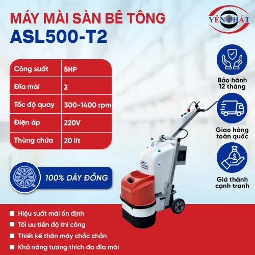 Máy mài sàn bê tông ASL500-T2 2