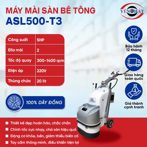 Máy mài nền bê tông ASL500-T3 2